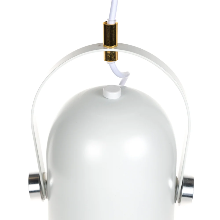 Lampe Suspendue Ainsley SKD-P2000-B Métal/PVC Blanc 2 Lampe Suspendue Ainsley SKD-P2000-B Métal/PVC Blanc 2