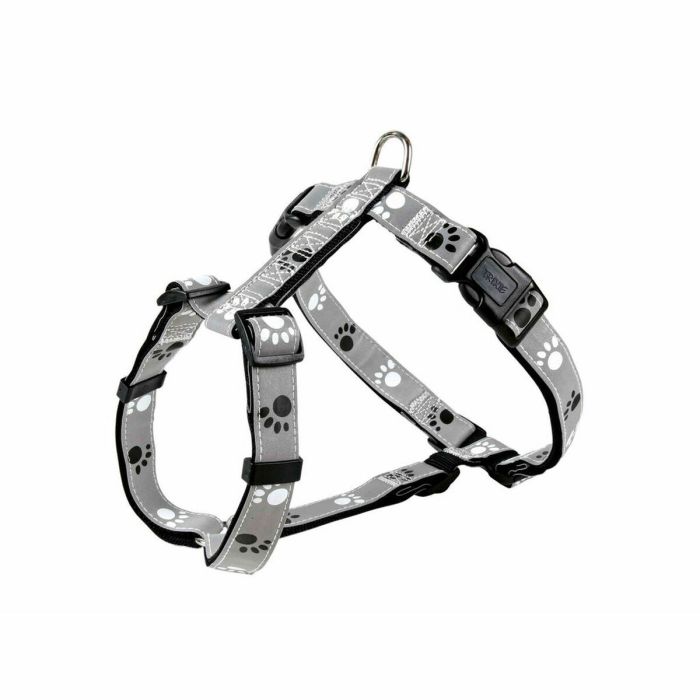 Harnais pour Chien Trixie Silver Reflect Noir Gris