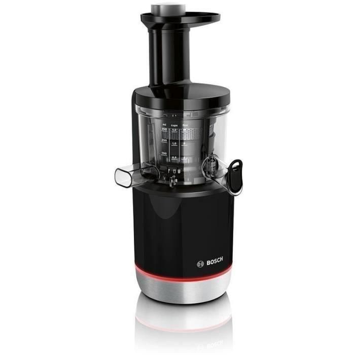Extracteur de jus - BOSCH - MESM731M VitaExtract - Noir/inox - 150 W - 1 vitesse + reverse - syst. de sécurité sur le couvercle 1