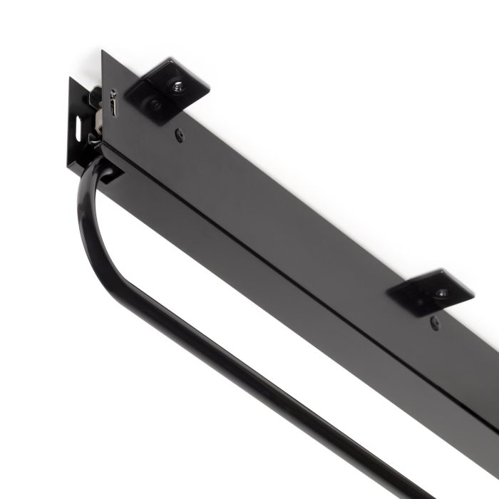 Emuca Porte-vêtements extractible pour armoire grande profondeur Self, 800, Peint en noir, Acier et Plastique. 2 Emuca Porte-vêtements extractible pour armoire grande profondeur Self, 800, Peint en noir, Acier et Plastique. 2