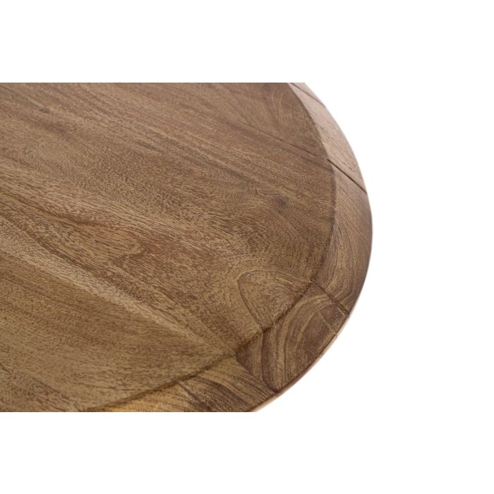 GINER Y COLOMER Table de salle à manger en acacia naturel et fer noir - 200 cm (L) x 100 cm (l) x 78 cm (H) - Design élégant et contemporain 3