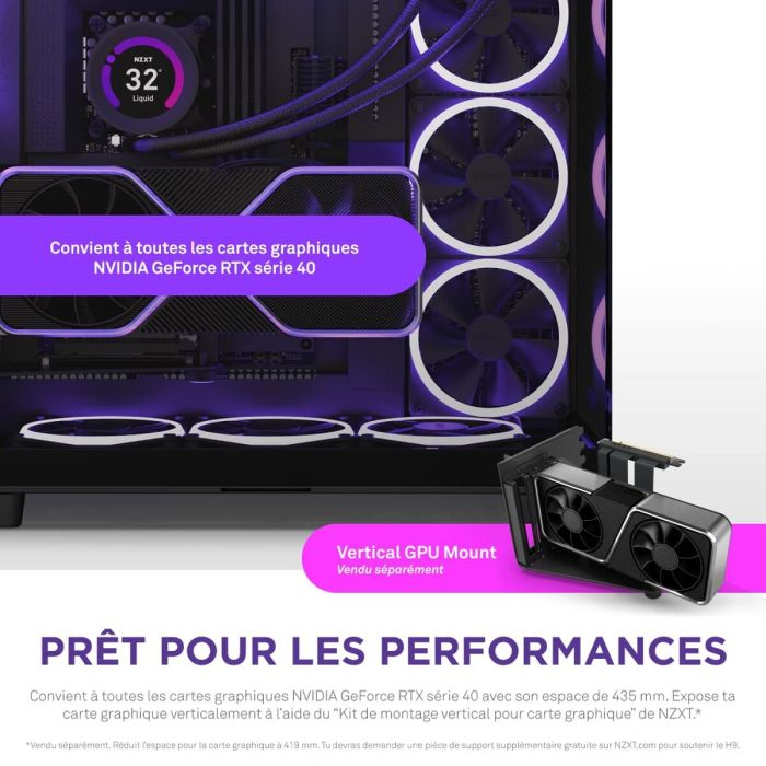 Boîtier ATX semi-tour NZXT H9 Elite Noir 12 Boîtier ATX semi-tour NZXT H9 Elite Noir 12