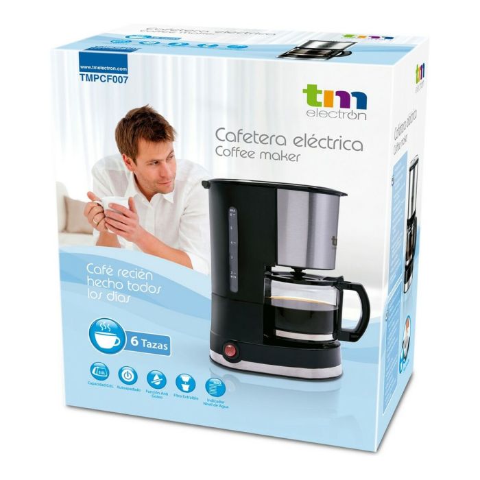 Cafetière goutte à goutte TM Electron 0,6 L 6 Tasses 2 Cafetière goutte à goutte TM Electron 0,6 L 6 Tasses 2