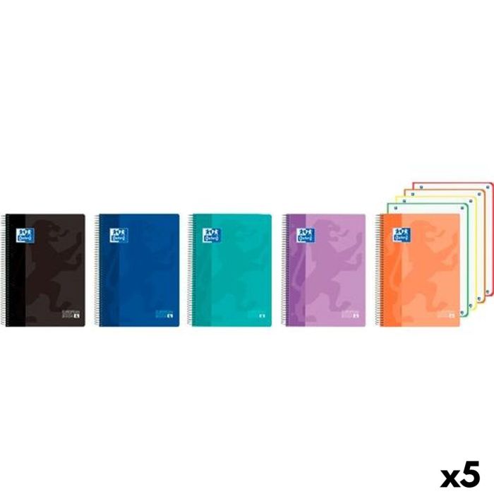 Cahier Oxford A5 120 Volets (5 Unités)
