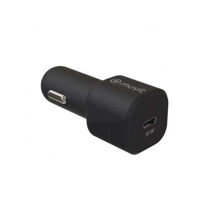 Chargeur USB pour Voiture Muvit Noir 30 W 3 Chargeur USB pour Voiture Muvit Noir 30 W 3