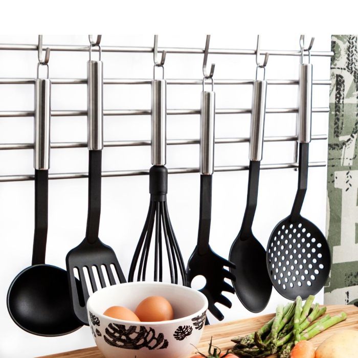 Espumadera Acero Inoxidable Habitat Quid 38x12x4 cm (12 Unidades) 1