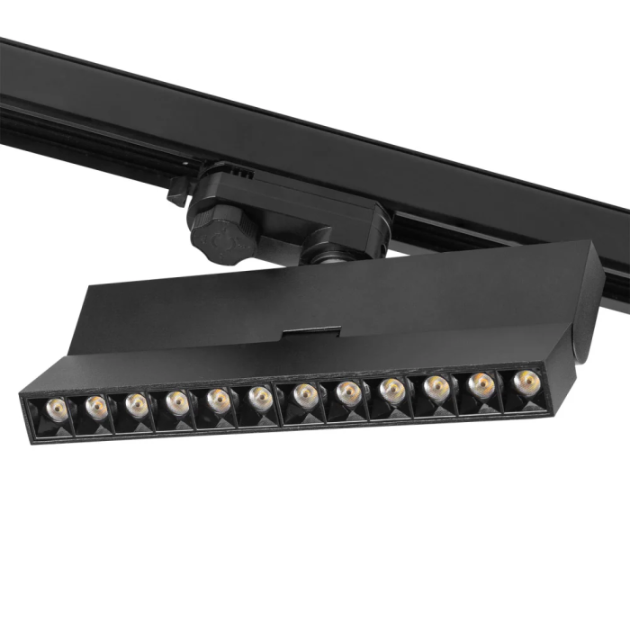 TRIAC Projecteur LED Triphasé sur Rail 12W 1200Lm CCT (Blanc Froid, Naturel, Chaud) TRIAC 1916-TL-12W-3F-CCT 0