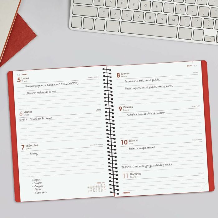 Agenda Finocam MY Rouge A5 15,5 x 21,2 cm 2026 4