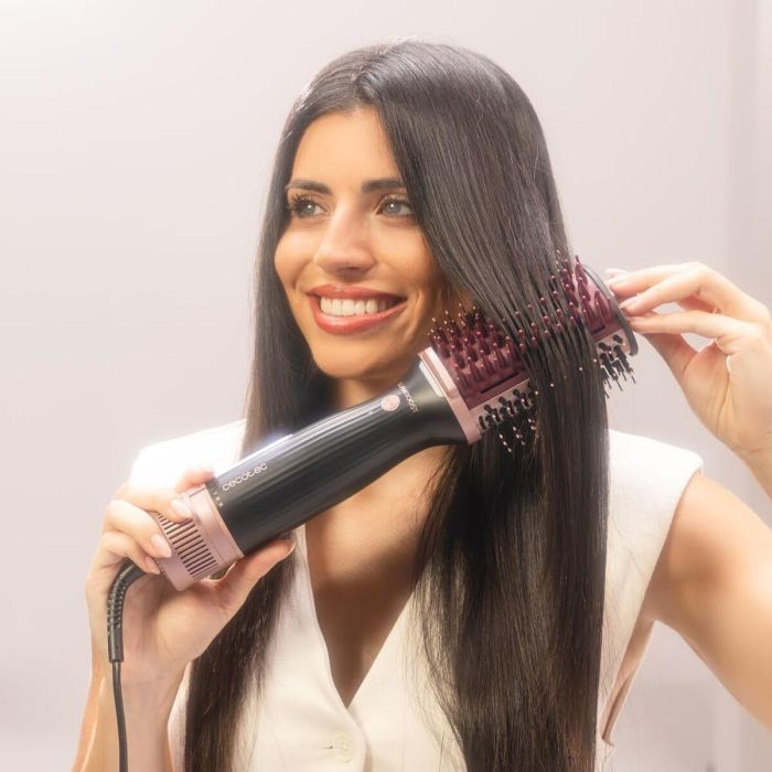 Cecotec Brosse Séchante Volumisante Ionique Air DryBold Elite 1200W 3 Températures Noir 1