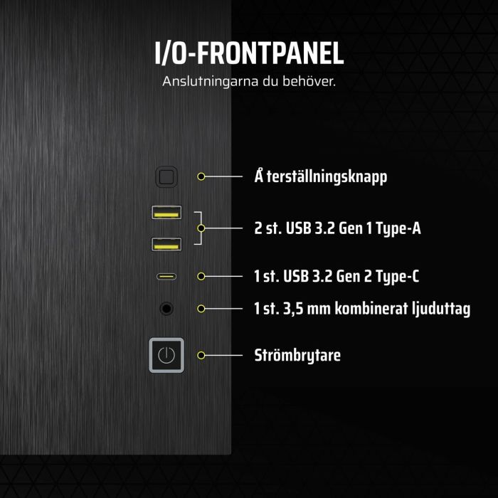 Boîtier ATX semi-tour Corsair Noir 3