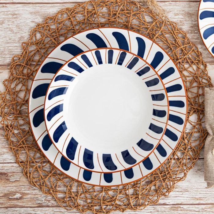 Plato Llano Porcelana Oceanika Bidasoa 27 cm 1 Plato Llano Porcelana Oceanika Bidasoa 27 cm 1