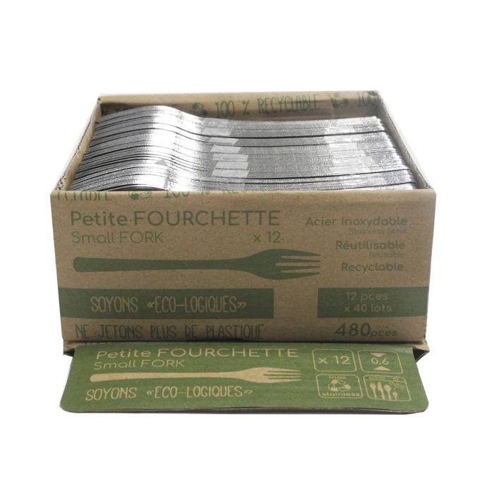 Set 12 Tenedores Postre Acero Inox Ecologic Slim Amefa 0,5 mm 2 Set 12 Tenedores Postre Acero Inox Ecologic Slim Amefa 0,5 mm 2