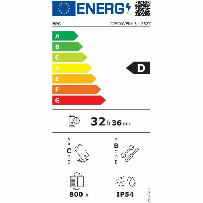 Smartphone SPC Discovery 3 6,8" 4 GB RAM 128 GB Noir Unisoc 3