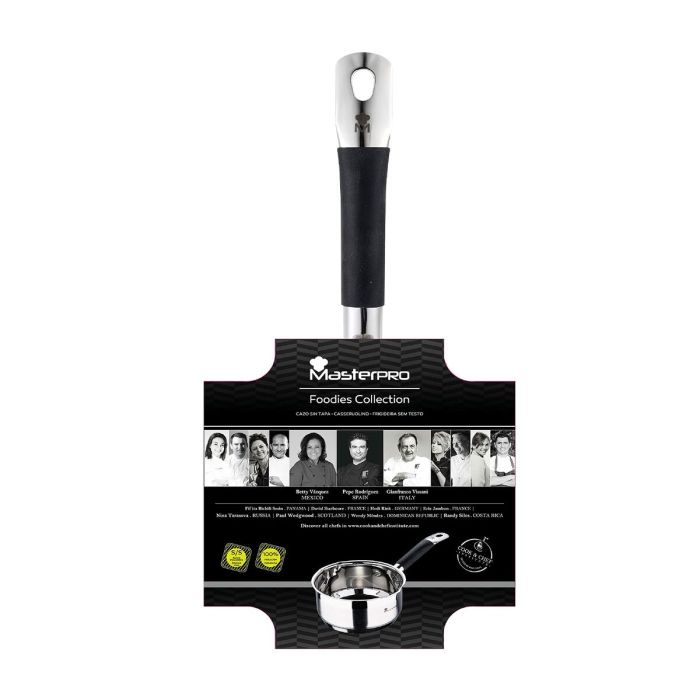 Casserole Masterpro bgmp-1500-bk Acier inoxydable (1,3 L) (16 x 7,5 cm) 1