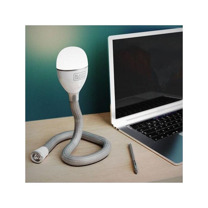 Lampe serpent 2 en 1 - BLACK&DECKER - BDCFSL01-XJ - 3,5V - 150/50-500 lumen - Corps flexible 4