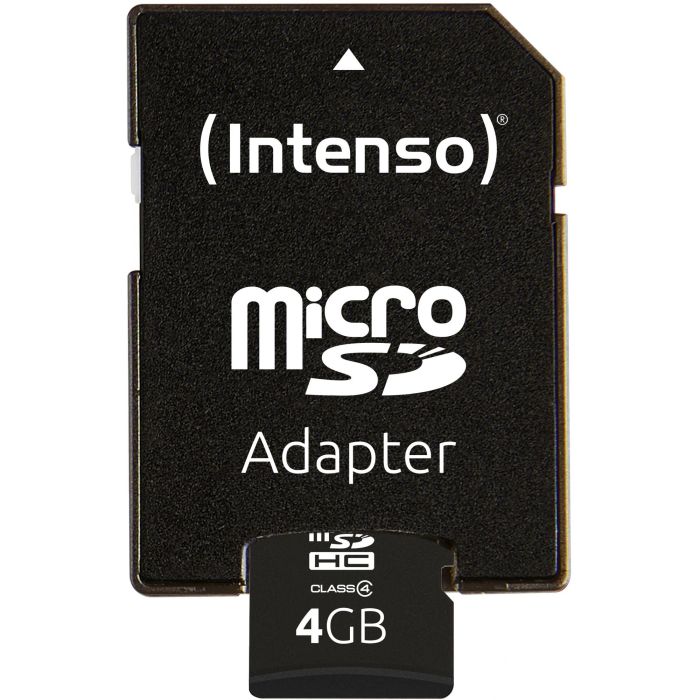 CARD 4GB Intenso MicroHC 21MB/s +Adapter 2