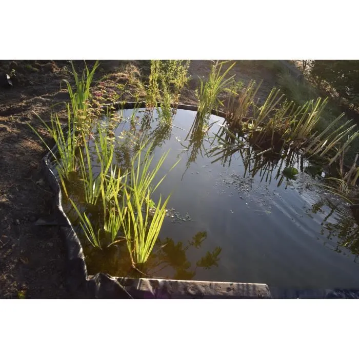 Nature Bordure de Jardin et d'Étang en PVC Recyclé, Épaisseur 7 mm, H 14 cm x 15 m 1