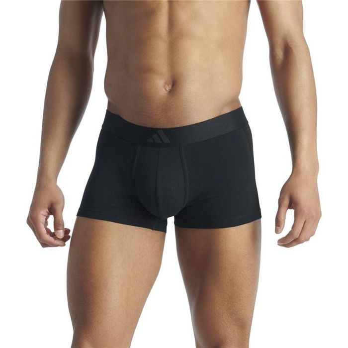 Boxer pour homme Adidas Trunk Low Rise 3 Stripes Noir 2 Pièces M 2 Boxer pour homme Adidas Trunk Low Rise 3 Stripes Noir 2 Pièces M 2