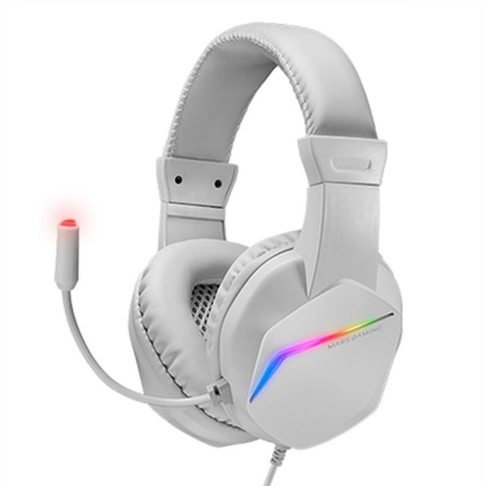 Casque avec Microphone Gaming Mars Gaming MH122 Blanc 0 Casque avec Microphone Gaming Mars Gaming MH122 Blanc 0