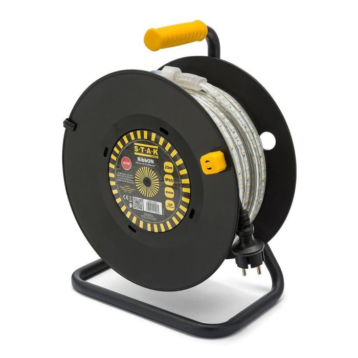 Bandes LED Stak 185 W 15 m Lumière LED 4000 K Noir Transparent 15