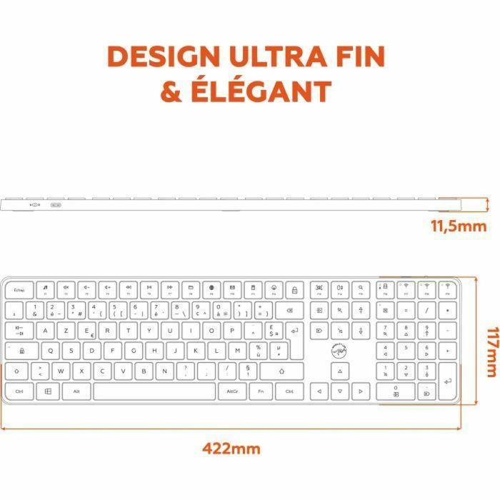 Clavier Mobility Lab KP430W Gris 8 Clavier Mobility Lab KP430W Gris 8