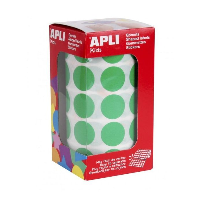 Autocollants Apli EXTRA PROTECTION Vert Rond (36 Unités) 1 Autocollants Apli EXTRA PROTECTION Vert Rond (36 Unités) 1