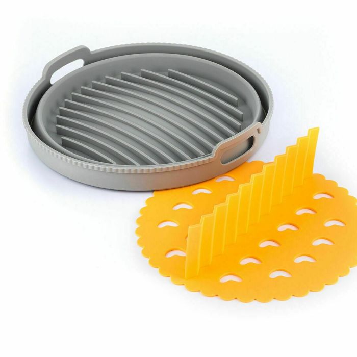 Pack Friteuse à Air et Panier en Silicone Pliable InnovaGoods 15 Pack Friteuse à Air et Panier en Silicone Pliable InnovaGoods 15