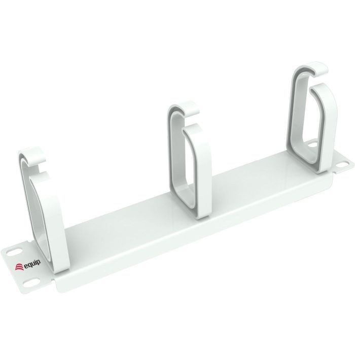 Equip Kabeldurchführung 10" 1HE 3x Plastikringe weiß 4