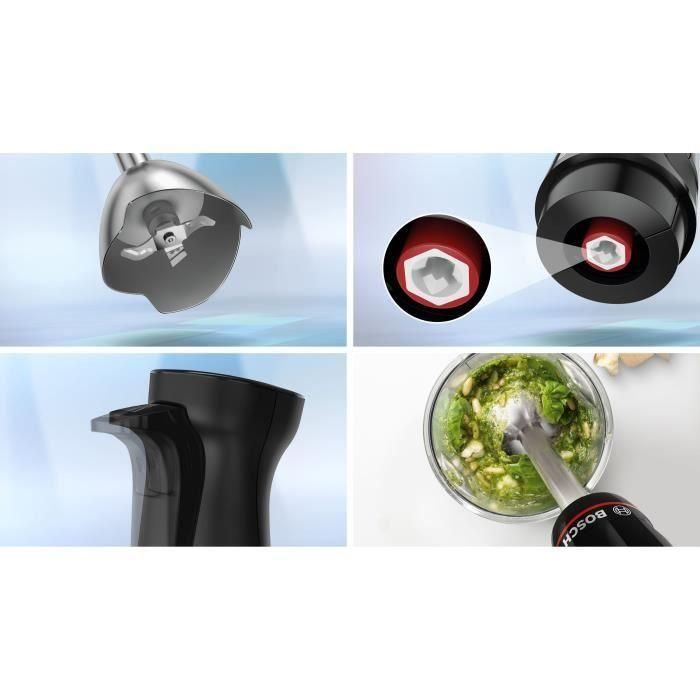 Mixeur plongeant - BOSCH - MSM4B621 - 1000 W - 4 lames aiguiseés - Bol mélangeur - Mini hachoir - Fouet - Engrenage céramique 1 Mixeur plongeant - BOSCH - MSM4B621 - 1000 W - 4 lames aiguiseés - Bol mélangeur - Mini hachoir - Fouet - Engrenage céramique 1