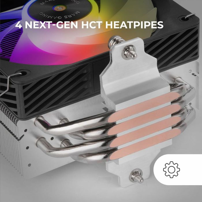 Ventilateur CPU Mars Gaming MCPUX4ARGB 1
