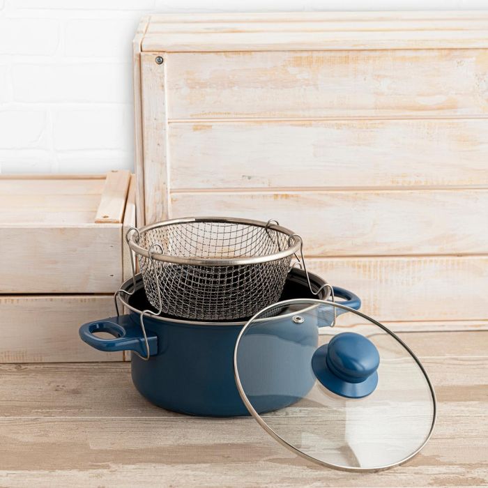 Freidora con Cestillo Acero Carbono Baltic Quid 20 cm (4 Unidades) 1 Freidora con Cestillo Acero Carbono Baltic Quid 20 cm (4 Unidades) 1