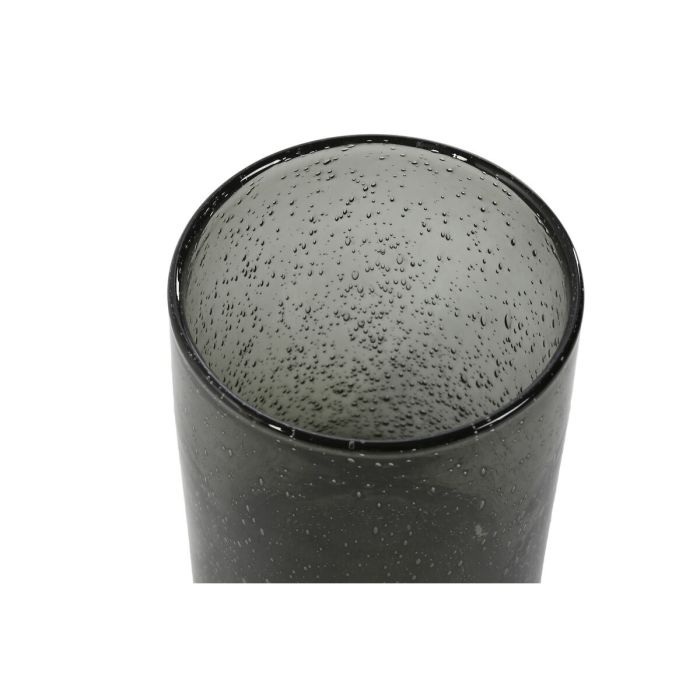 Vase Home ESPRIT Vert Verre Moderne 13,7 X 13,7 X 25,6 cm 1