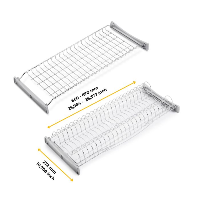 Emuca Égouttoir Suprastar pour module, 700, Acier, Chromé 8 Emuca Égouttoir Suprastar pour module, 700, Acier, Chromé 8