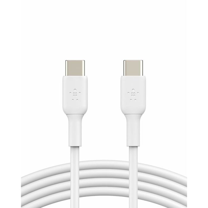Câble USB-C vers USB-C Belkin CAB003bt2MWH Blanc 2 m 9