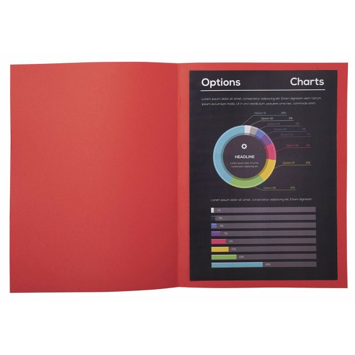 Sous-dossier Exacompta Rock's Rouge A4 100 Pièces 1 Sous-dossier Exacompta Rock's Rouge A4 100 Pièces 1