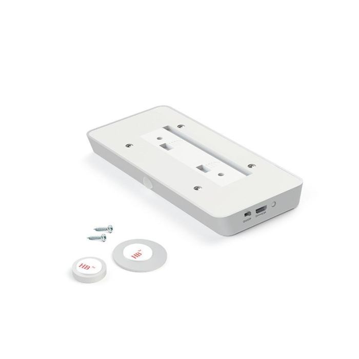 Lampara 9Led Con Sensor Pir 1W Bateria 150X65Xh14. Recargable. No Incluye Pilas. Herrajes Alk 2