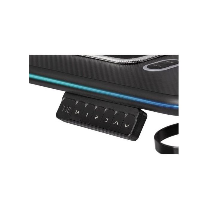 Thermaltake GT120 RGB Bureau Gamer avec Rétroéclairage LED, Plateau en Fibre de Carbone, Réglage Hauteur Électrique (45 cm), Charge 80 kg, 120 x 60 cm, Noir