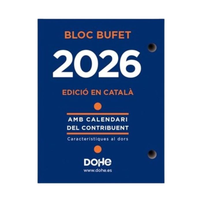 Agenda DOHE Bufete 8,5 x 11 cm 2026 (40 Unités) 2