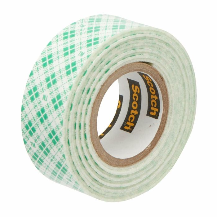Ruban adhésif double face Scotch 19 mm x 1,5 m Blanc 12