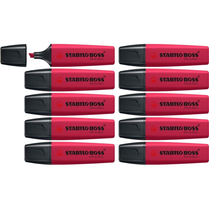 Marqueur fluorescent Stabilo NATURECOLORS WILDFLOWER Rouge (10 Unités) 7