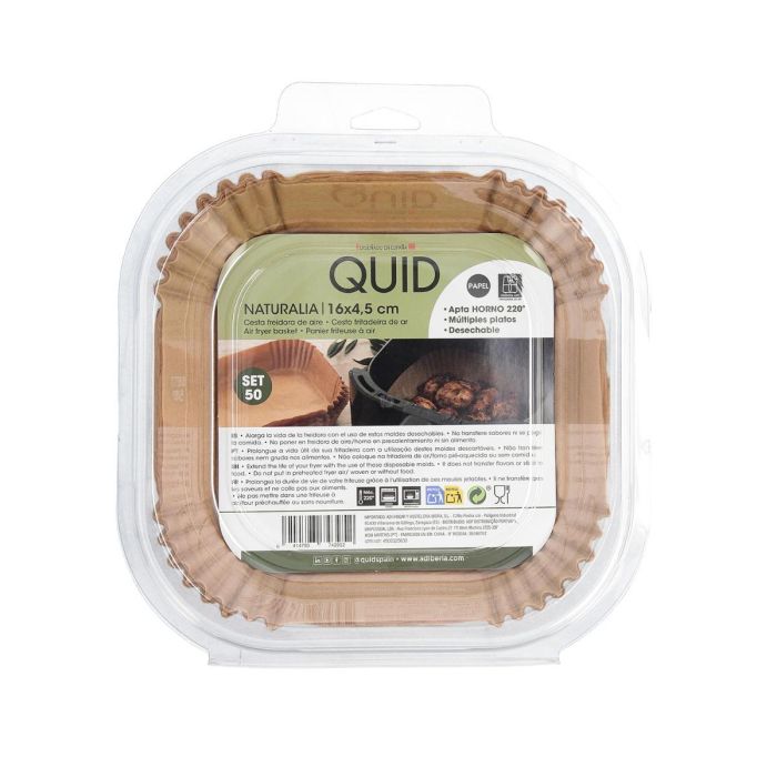 50 Cestas Desechables Papel Cuadradas Naturalia Quid 16x4,5 cm 1 50 Cestas Desechables Papel Cuadradas Naturalia Quid 16x4,5 cm 1