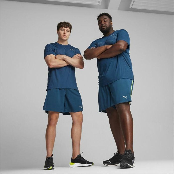 T-shirt à manches courtes homme Puma Run Favourite Bleu foncé 1 T-shirt à manches courtes homme Puma Run Favourite Bleu foncé 1