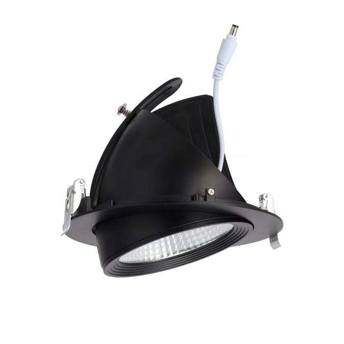 Downlight LED 40W 4000Lm 3000K Orientable UGR17 50.000H Noir 4