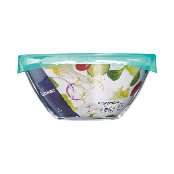 Ensaladera Vidrio con Tapa Keep'N Lagon Luminarc 23 cm 1