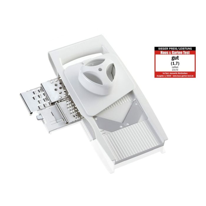 Mandoline-Râpe Leifheit Blanc Acier inoxydable Plastique 4 en 1 7 Mandoline-Râpe Leifheit Blanc Acier inoxydable Plastique 4 en 1 7
