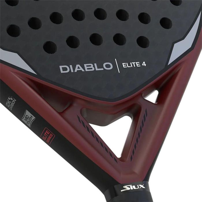 Raquette de Padel Siux Diablo Elite 4 Rouge Carbone EVA 2