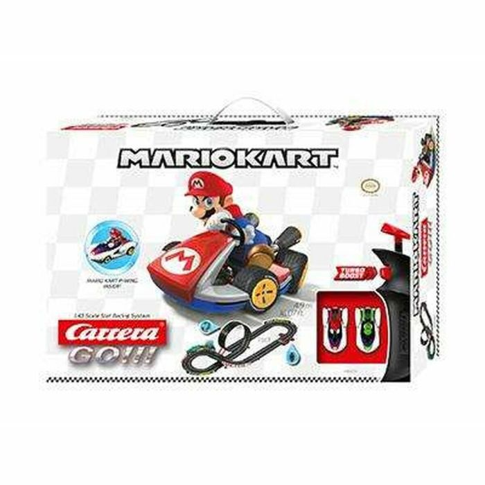 Carrera Mario Kart P-Wing Ensemble Véhicule et Piste Échelle 1:43 2 Véhicules Inclus
