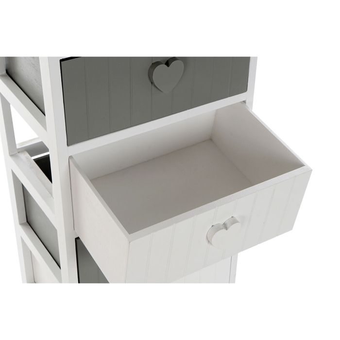 Caisson à Tiroirs Home ESPRIT Blanc Gris 40 x 29 x 90 cm 3 Caisson à Tiroirs Home ESPRIT Blanc Gris 40 x 29 x 90 cm 3
