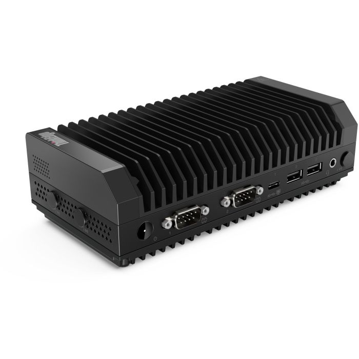 Lenovo ThinkEdge SE30 - Mini PC - Processeur Intel Celeron 6305E (1,8 GHz), 8 Go RAM DDR4, SSD 256 Go NVMe PCIe 4.0, Wi-Fi 6, Bluetooth 5.1, Windows 11 IoT Enterprise - Noir