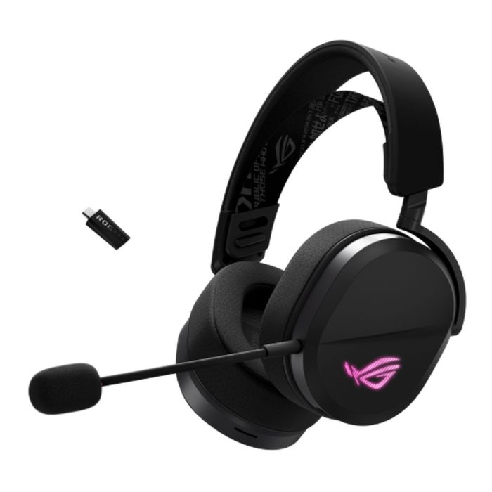 ASUS Casque Gaming ROG Pelta, Filaire & Sans Fil, Noir, Compatible PC, MAC, PlayStation, Switch, Android, iOS, Rétroéclairage Multicolore